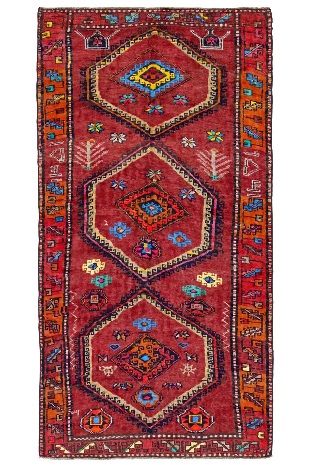 Antique Persian Azarbaijan Transitional Rug 91104