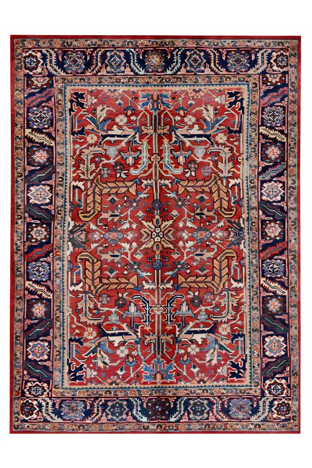 Antique Persian Heriz Traditional Rug 91109
