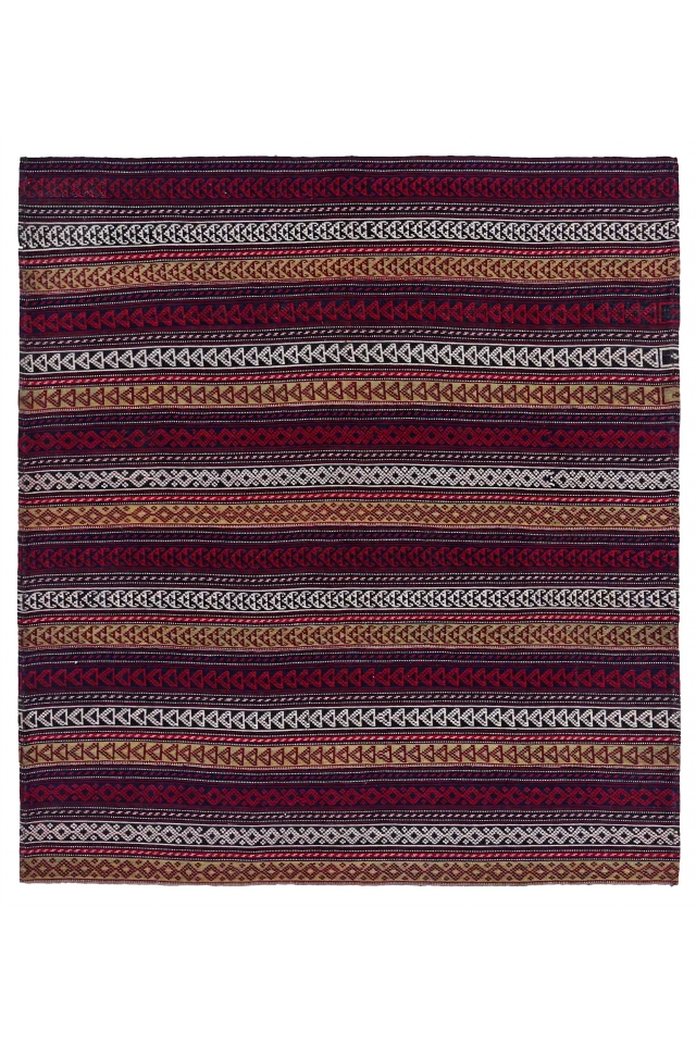 Antique Persian Transitional Rug 91116