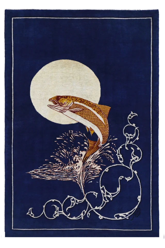 Persian Tabriz Transitional Rug 91141