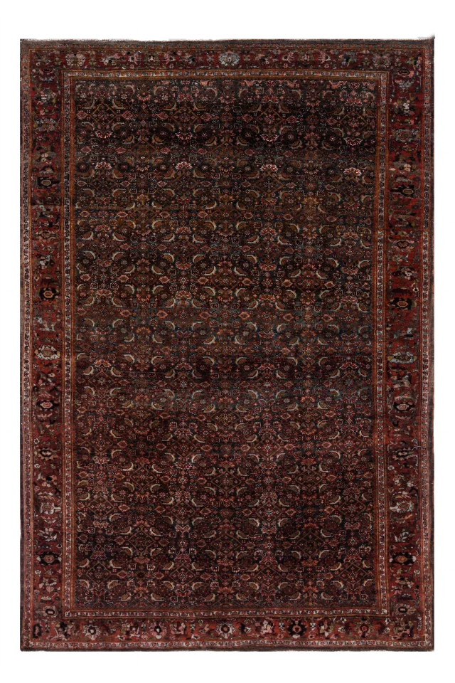 Antique Persian Bijar Traditional Rug 91143