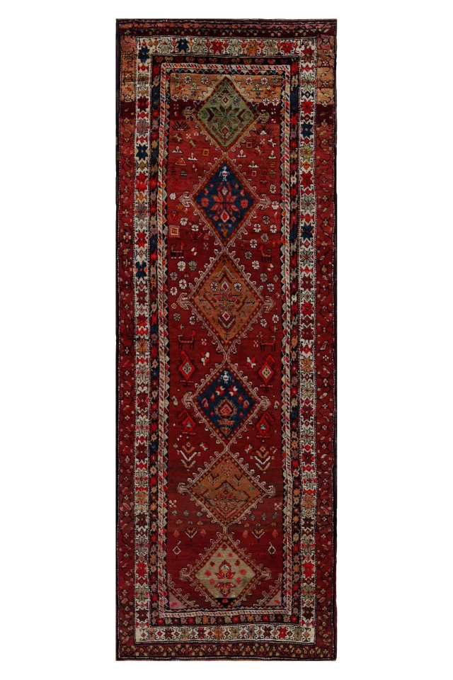 Antique Persian Kazakhstan Transitional Rug 91146