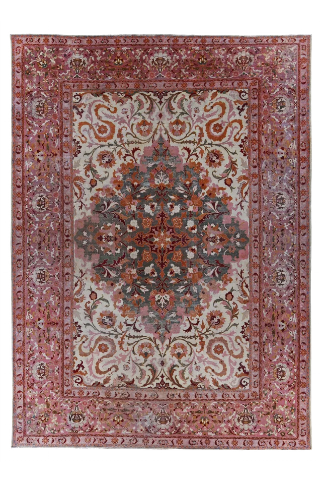 Antique Persian Agra Traditional Rug 91150