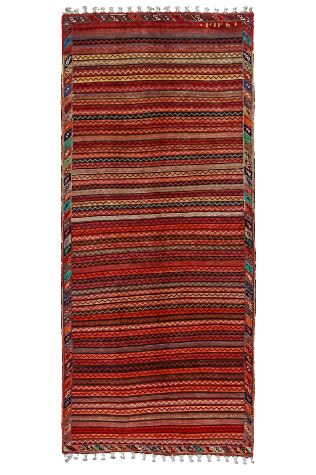 Antique Persian Azarbaijan Transitional Rug 91166