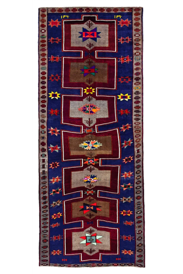 Antique Persian Azarbaijan Transitional Rug 91206