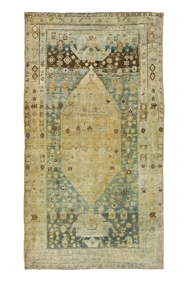 Antique Persian Bijar Transitional Rug 91209