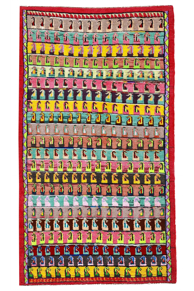 Antique Persian Sultanabad Transitional Rug 91221