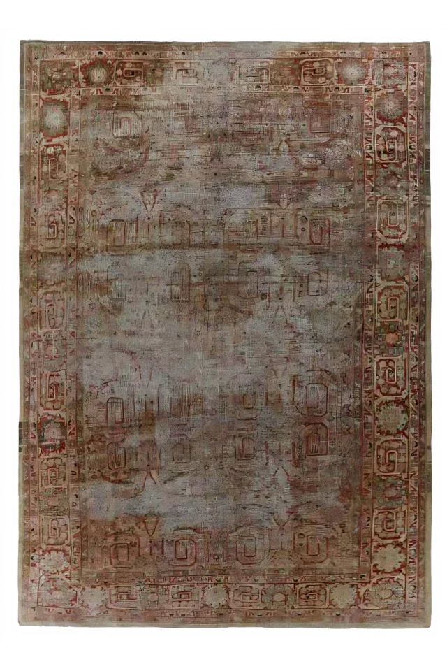Antique Persian Sultanabad Transitional Rug 91279