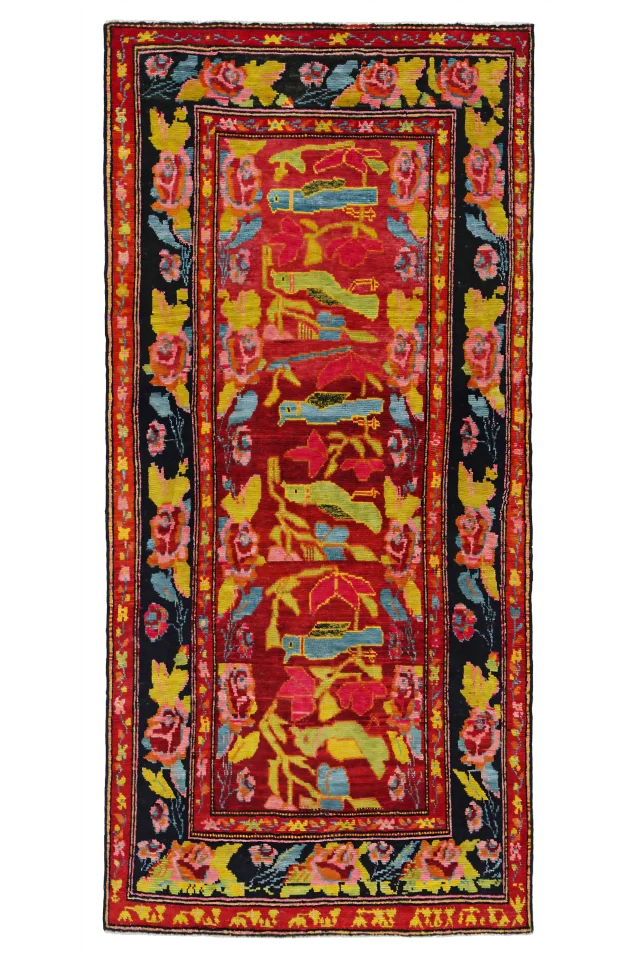 Antique Persian Azarbaijan Transitional Rug 91280