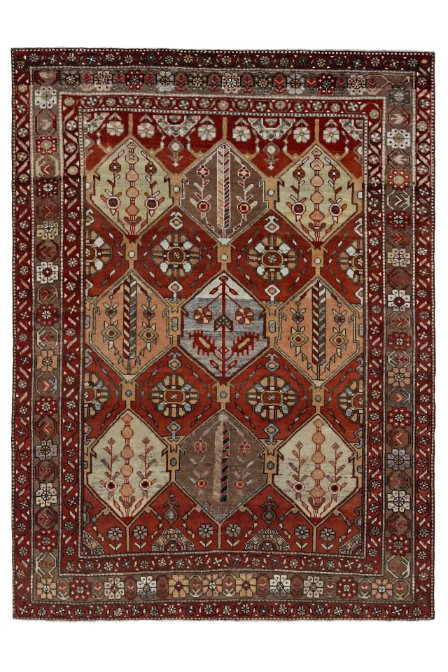 Antique Persian Bakhtiar Traditional Rug 91294