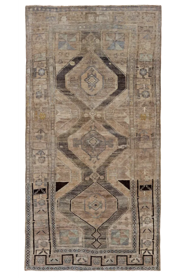 Antique Persian Bijar Transitional Rug 91316
