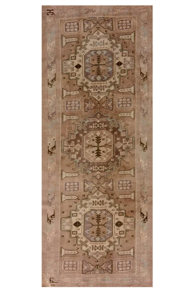Antique Persian Azarbaijan Transitional Rug 91395