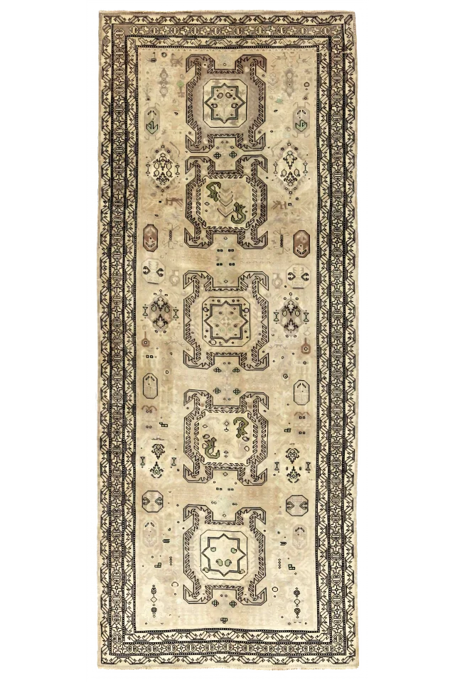 Antique Persian Azarbaijan Transitional Rug 91405