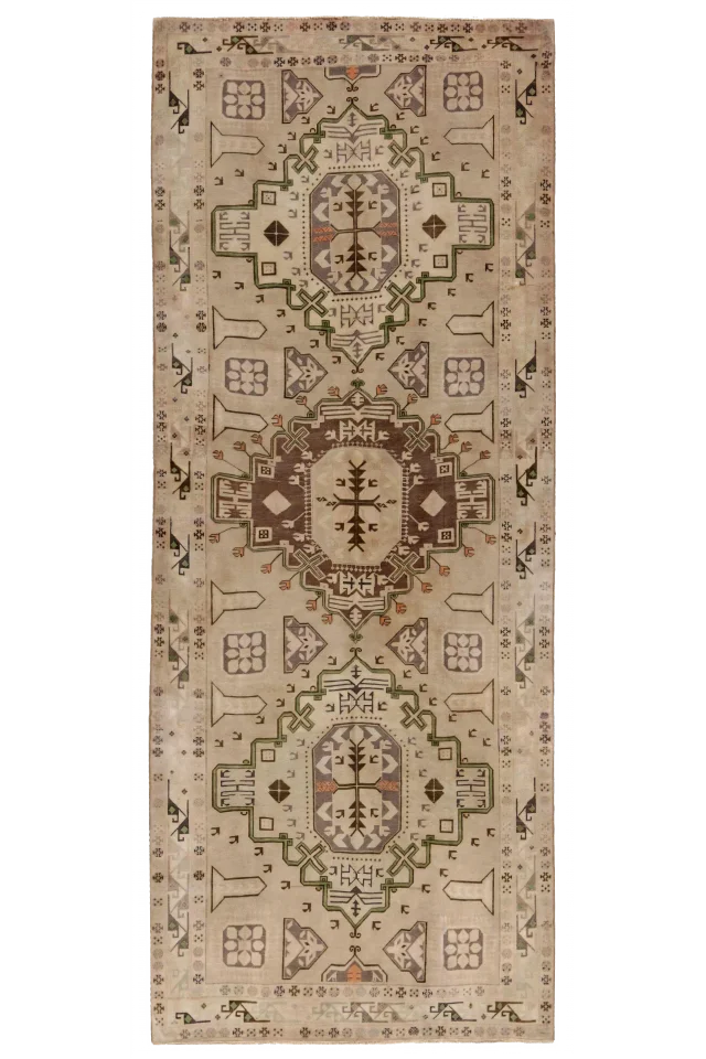 Antique Persian Azarbaijan Transitional Rug 91414