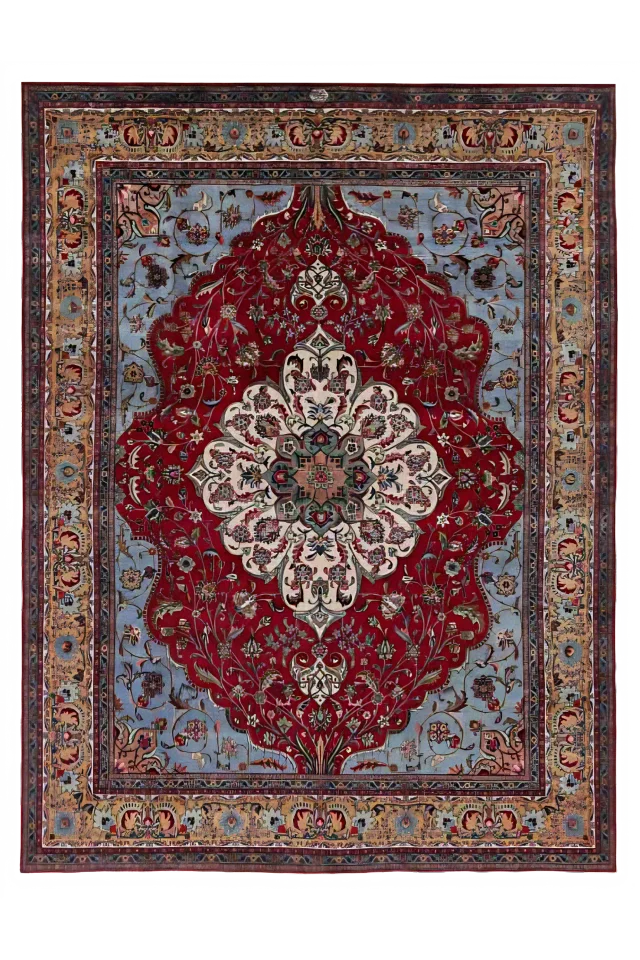 Antique Persian Tabriz Traditional Rug 91442