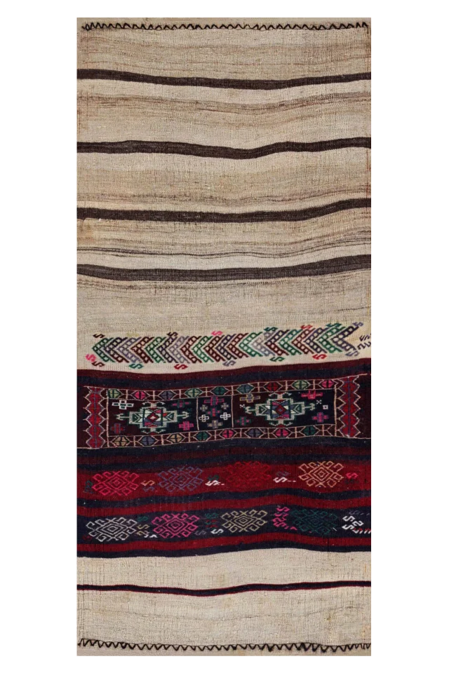 Antique Persian Transitional Rug 91456