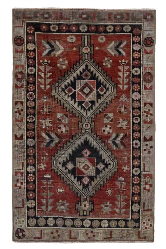 Antique Persian Azarbaijan Traditional Rug 91457
