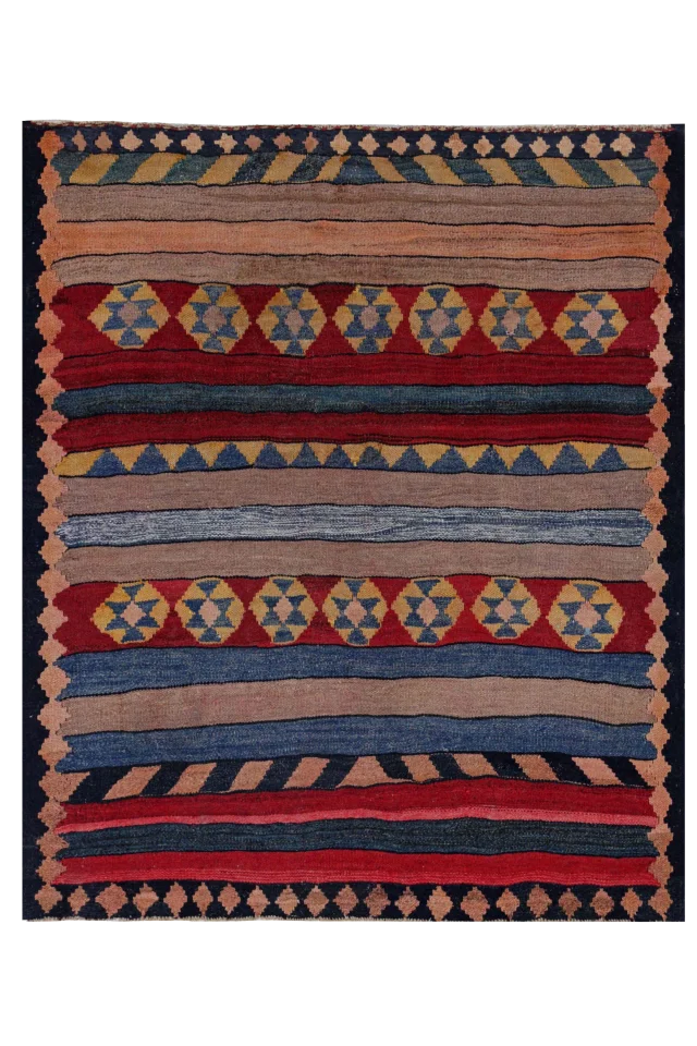 Antique Persian Traditional Rug 91467