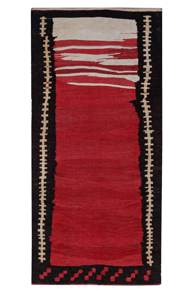 Antique Persian Transitional Rug 91486