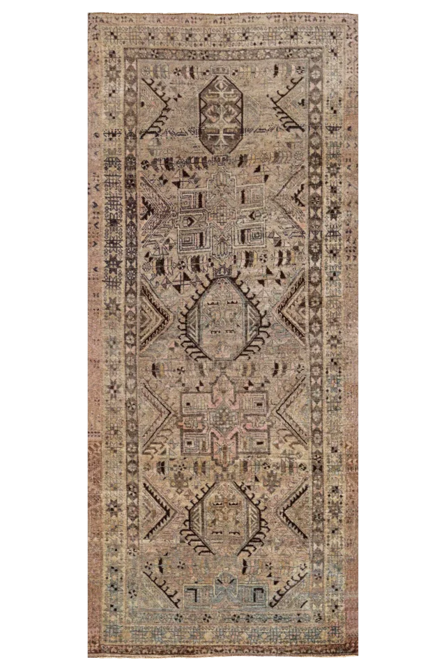 Antique Persian Bijar Transitional Rug 91493
