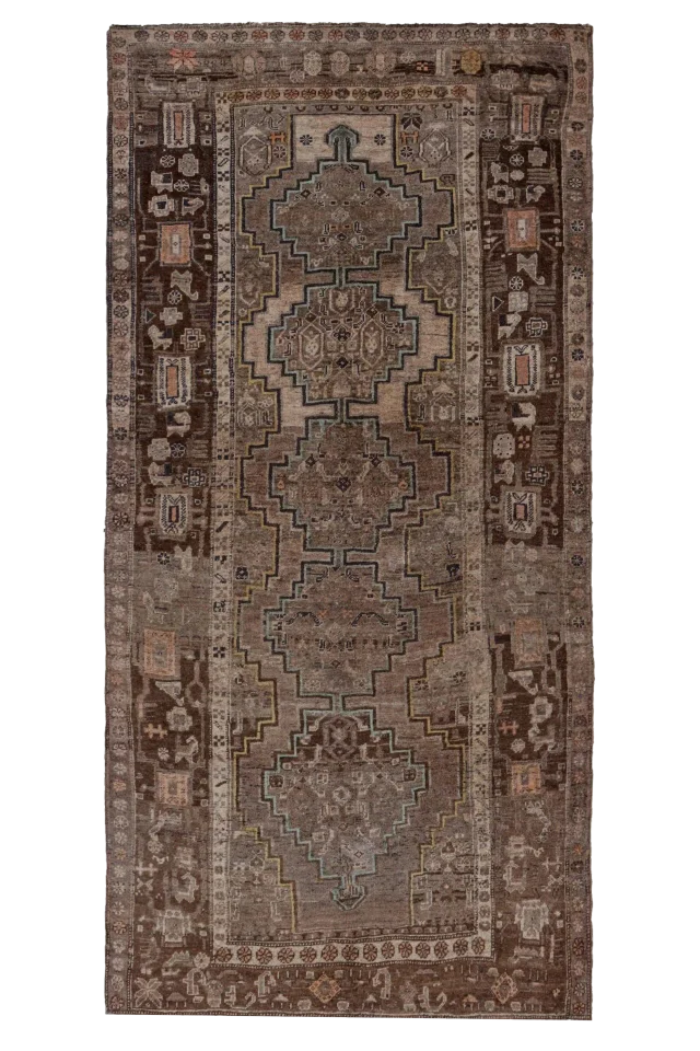 Antique Persian Bijar Transitional Rug 91496