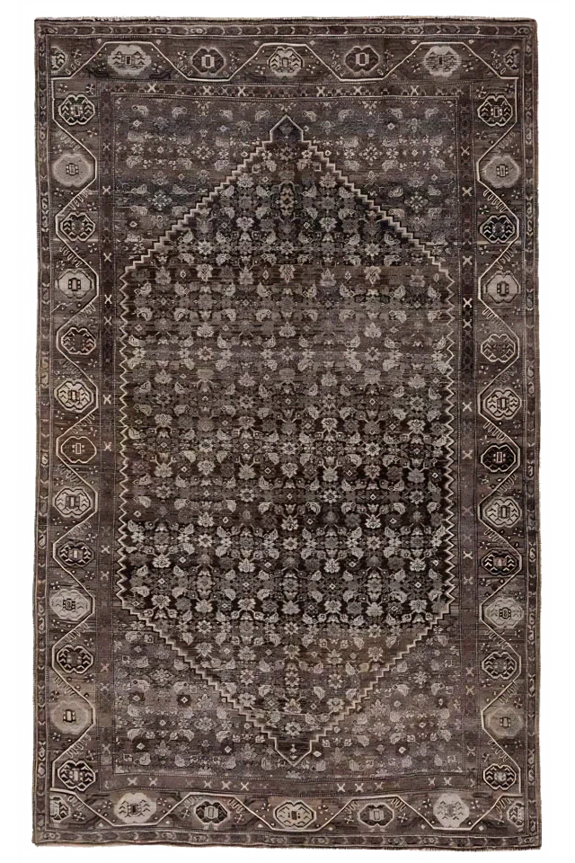 Antique Persian Bijar Traditional Rug 91497