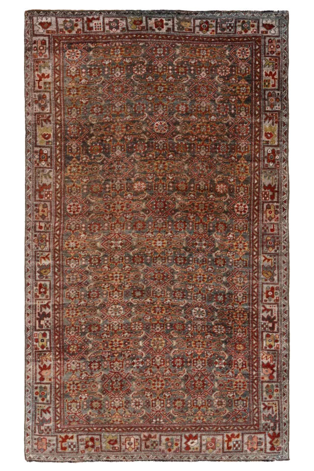 Antique Persian Bijar Traditional Rug 91498