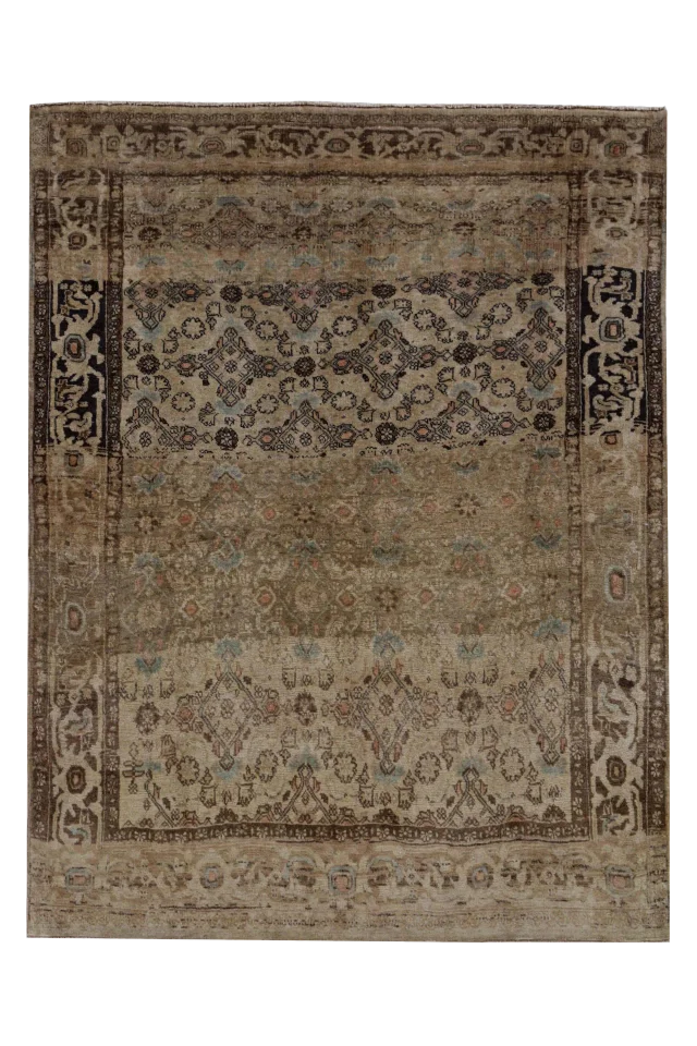 Antique Persian Bijar Transitional Rug 91523