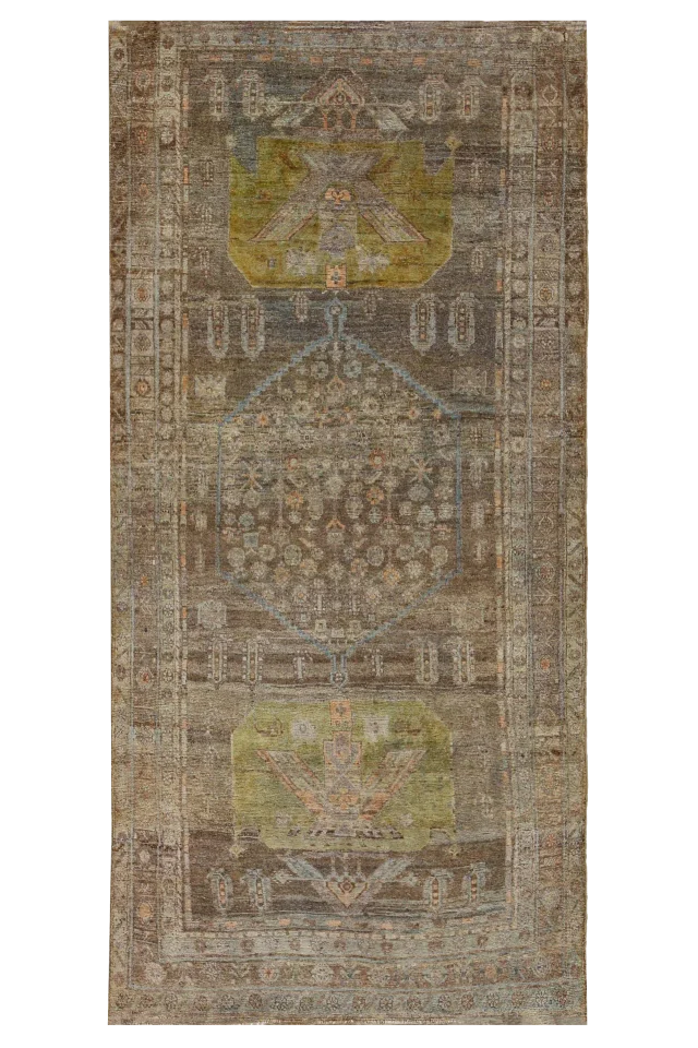 Antique Persian Bijar Transitional Rug 91524