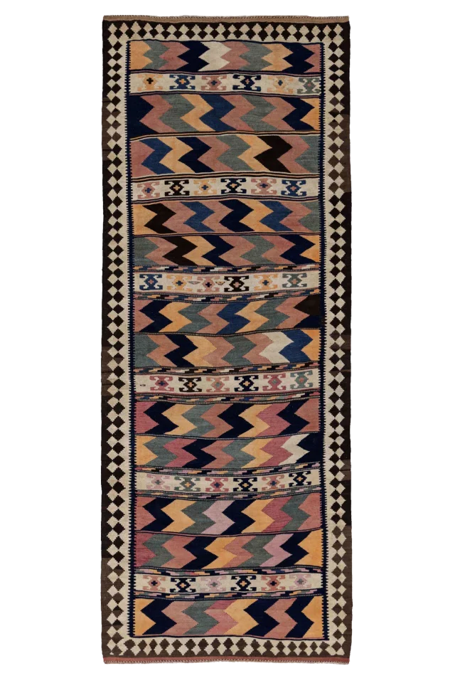 Antique Persian Transitional Rug 91546