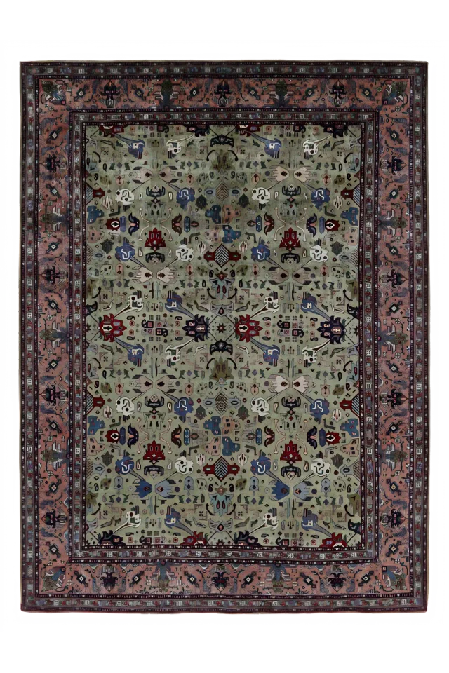 Antique Persian Tabriz Traditional Rug 91566