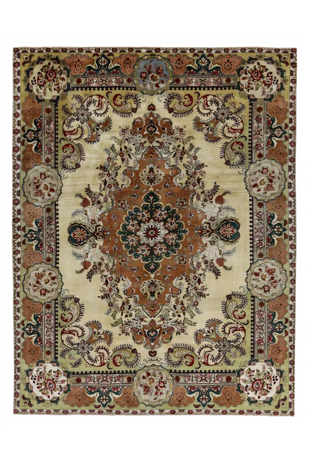 Antique Persian Tabriz Traditional Rug 91567