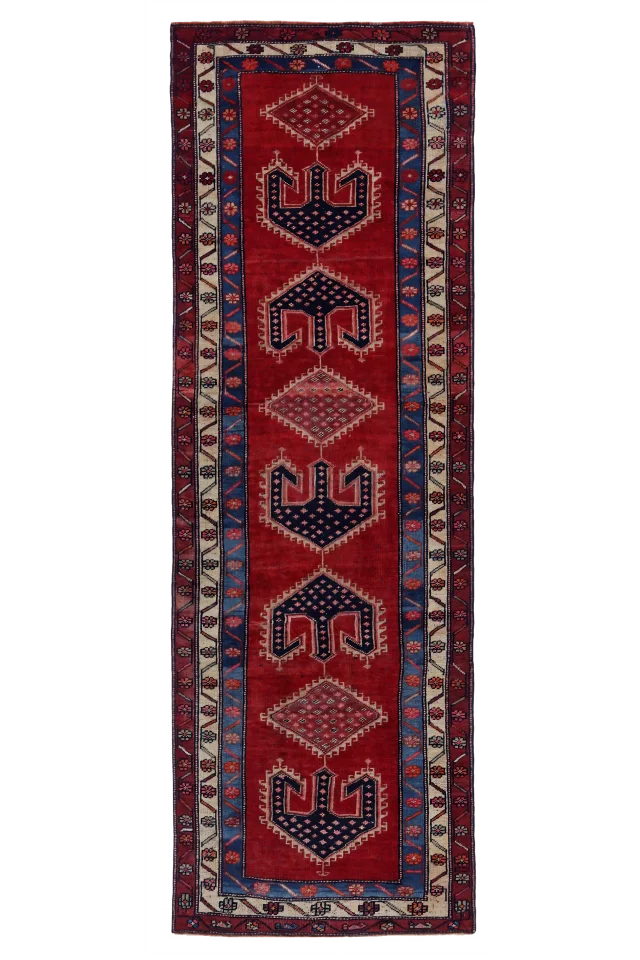 Antique Persian Azarbaijan Transitional Rug 91584