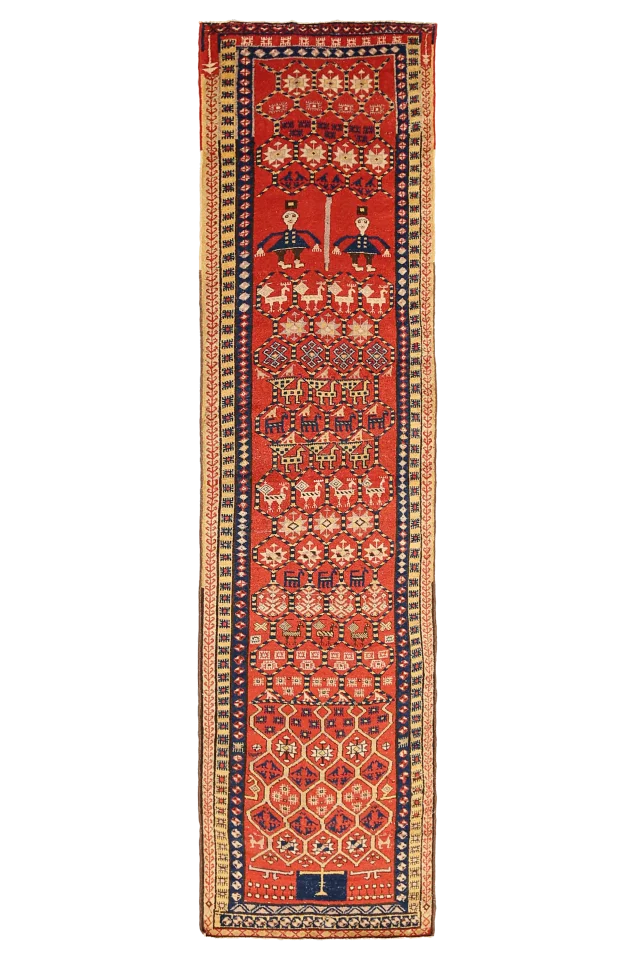Antique Persian Sarab Transitional Rug 91586
