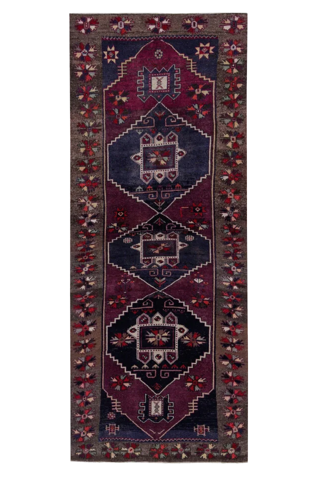 Antique Persian Azarbaijan Transitional Rug 91588
