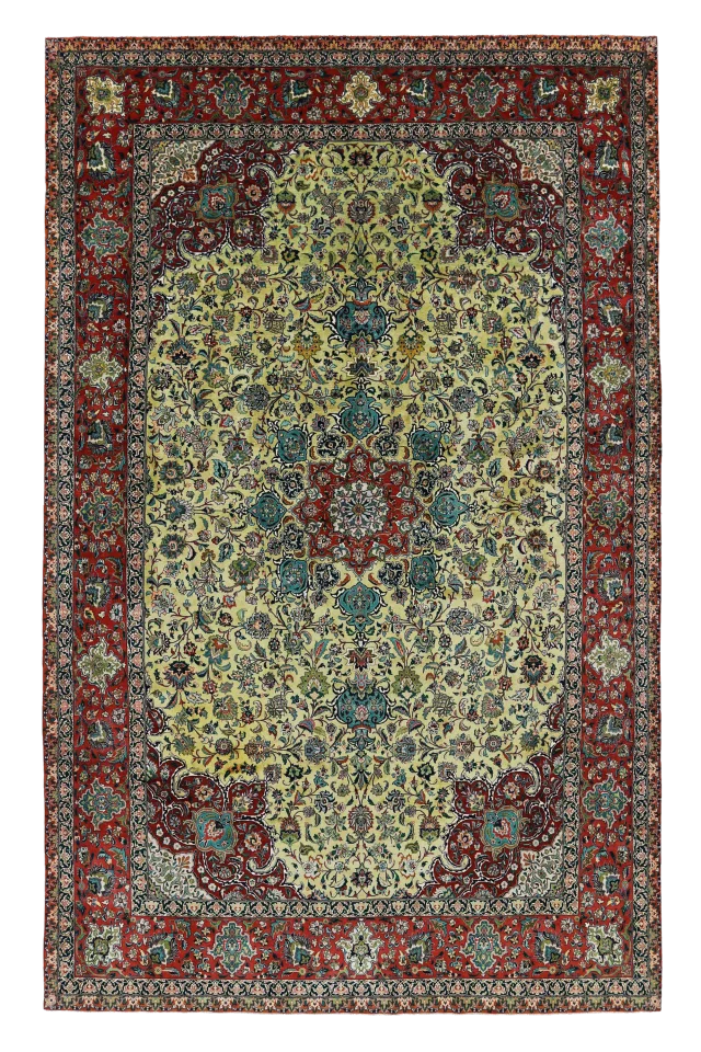 Antique Persian Tabriz Traditional Rug 91594