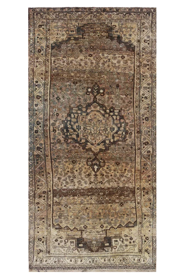 Antique Persian Bijar Transitional Rug 91595