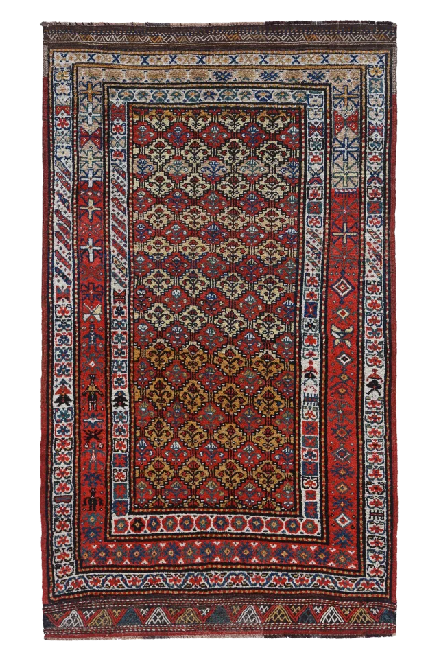 Antique Persian Azarbaijan Transitional Rug 91596