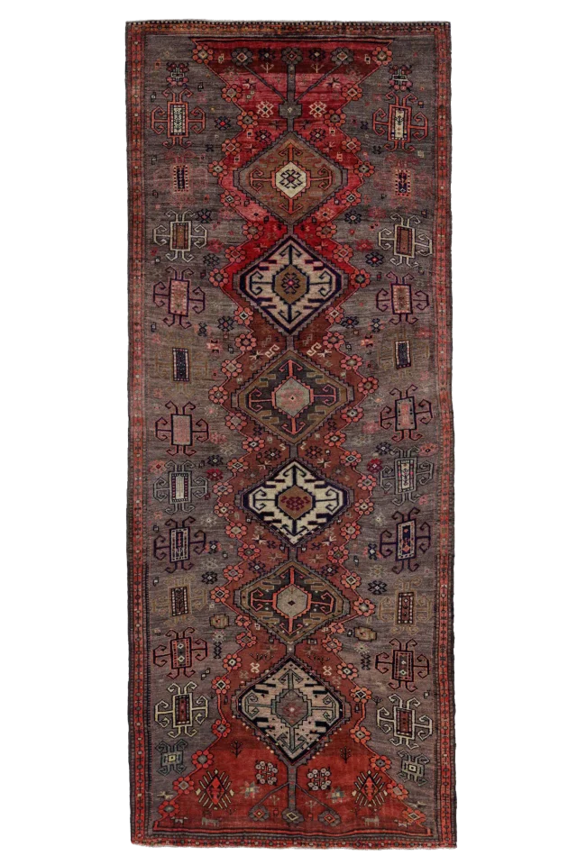 Antique Persian Azarbaijan Transitional Rug 91604