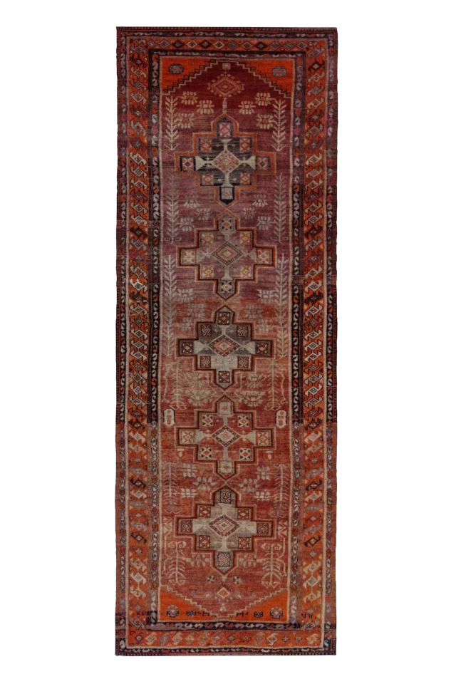 Antique Persian Azarbaijan Transitional Rug 91606