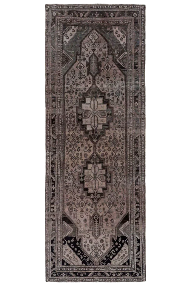 Antique Persian Bijar Transitional Rug 91612