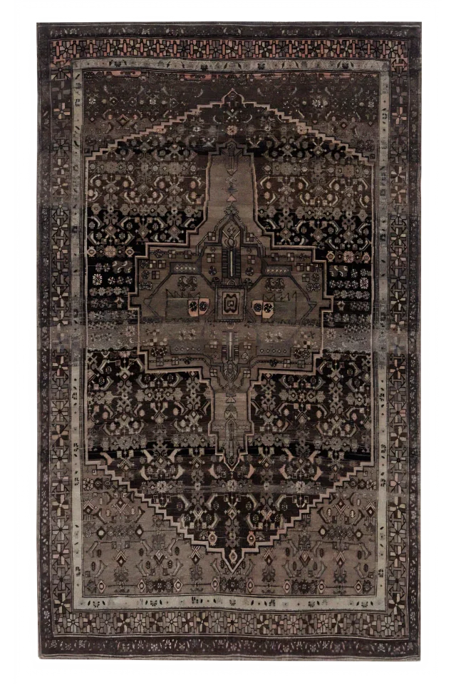 Antique Persian Bijar Transitional Rug 91613