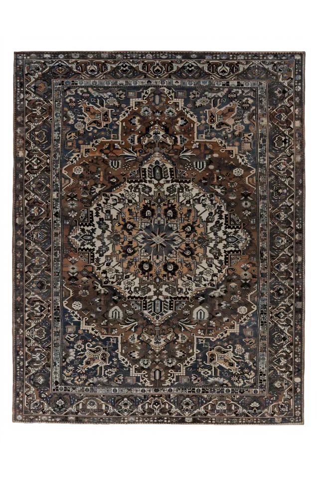 Antique Persian Bakhtiar Traditional Rug 91615