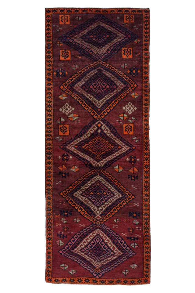 Antique Persian Azarbaijan Transitional Rug 91617