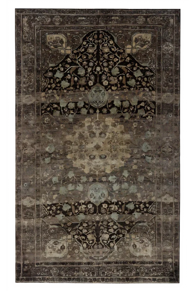 Antique Persian Bijar Transitional Rug 91621