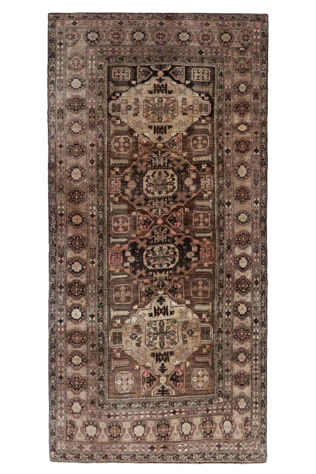 Antique Persian Azarbaijan Transitional Rug 91628