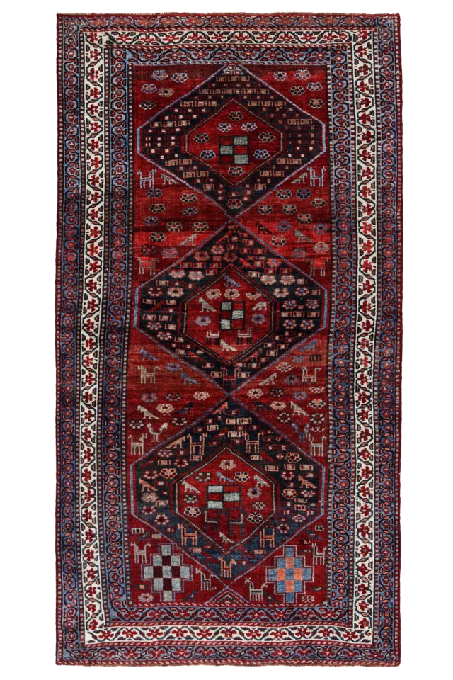Antique Persian Bijar Traditional Rug 91631