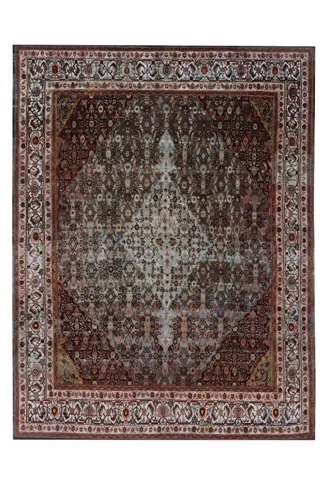 Antique Persian Bijar Traditional Rug 91635