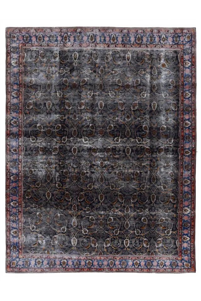 Antique Persian Mashad Transitional Rug 91636
