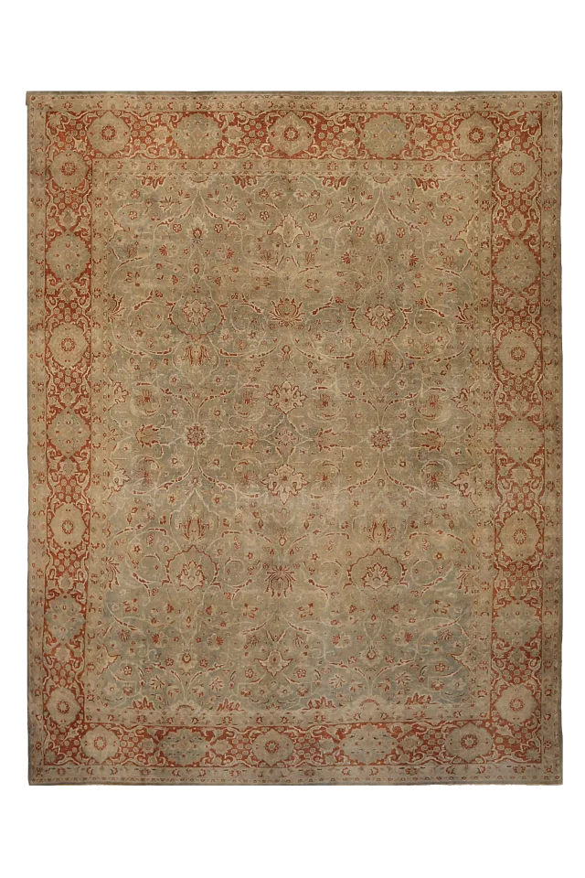 Antique Persian Tabriz Traditional Rug 91755